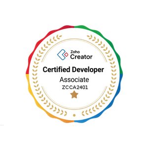 Zoho Creator certified